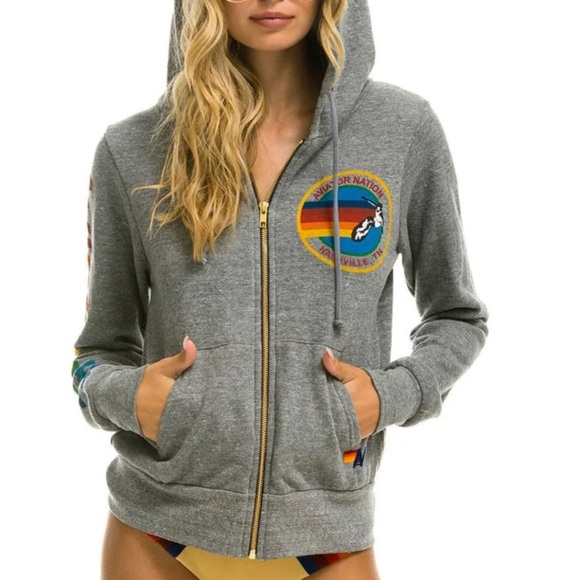 Aviator Nation Jackets & Blazers - Aviator Nation Miami Zip Hoodie